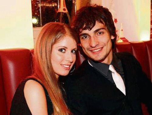 Matts Hummels és Cathy (Fotó: Bild.de)