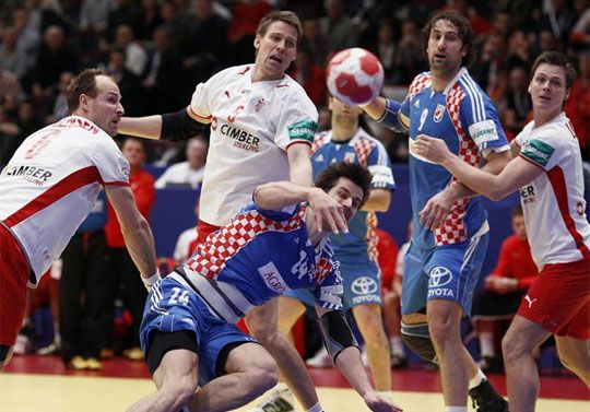A horvátok áttörték a kőkemény dán falat, jutalmuk Eb-elődöntő lett (Fotó: Reuters)