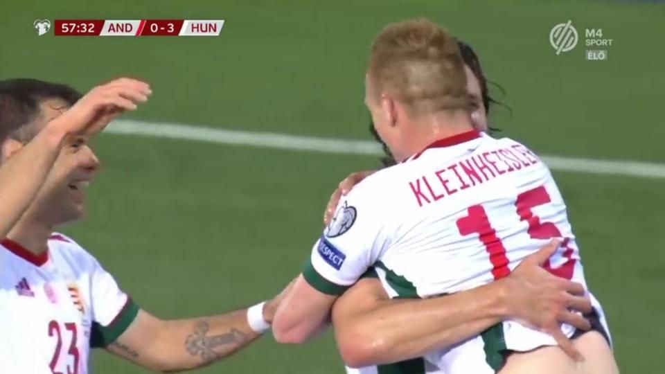 Kleinheisler örül a góljának – A VIDEÓ A KÉPRE KATTINTVA INDUL!