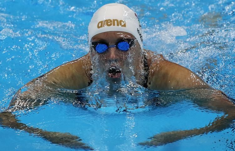 Hosszú Katinka olimpiai rekordot úszott 200 vegyesen (Fotó: Szabó Miklós)