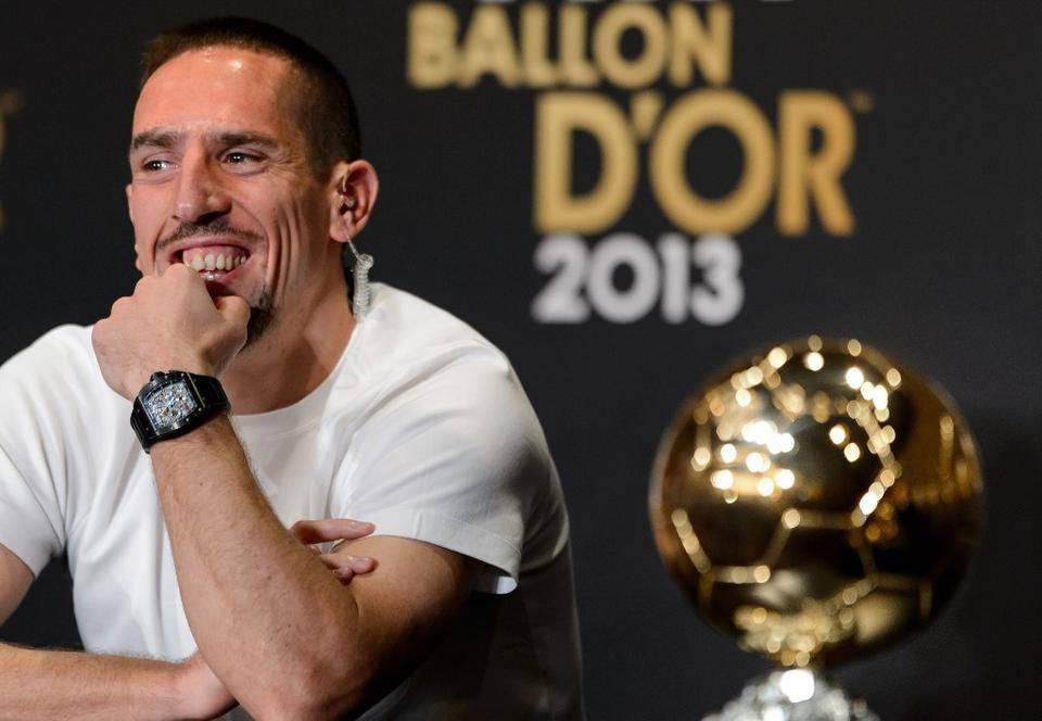 Franck Ribéry 2013-ban klubszinten mindent megnyert, amit lehetséges, mégsem tudta legyőzni Cristiano Ronaldót (Fotó: AFP)