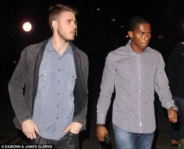 David De Gea és Antonio Valencia kiöltözött az eseményre (forrás: Daily Mail)