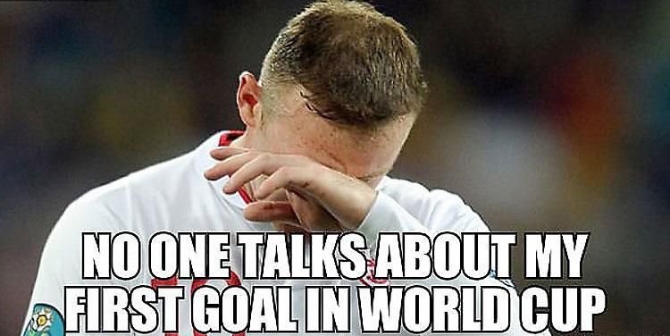 Rooney első vb-góljára már senki sem emlékszik... (Fotó: facebook.com/Troll.Football)