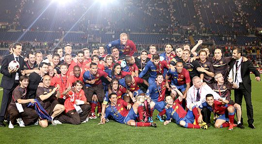 Az európai BL-győztes Barcelona a 2009-es klub-vb legnagyobb esélyese (Fotó: Action Images - archív)