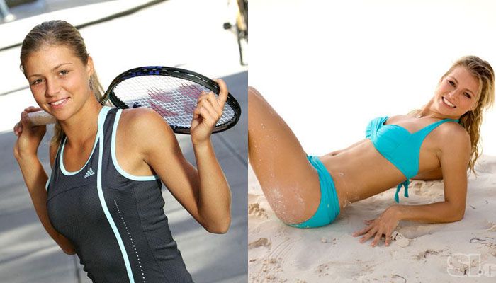 Marija Kirilenko mezben, és „civilben” (Fotó: hot4tennis.com, totalsportsmadness.com)