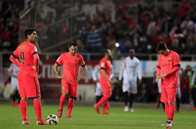 Messi a Sevilla elleni meccsen (Fotó: Reuters)