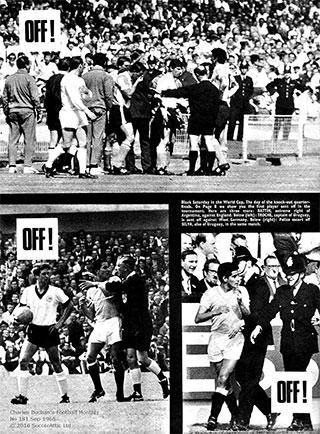 Három kiállítás képei az angol szaklap, 
a Charles Buchan's Football Monthly oldalán