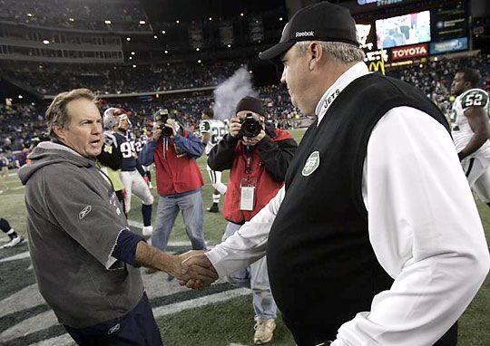 Bill Belichick és Rex Ryan csapata egymásnak feszül