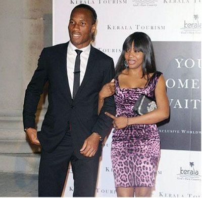 Drogba és felesége, Lalla Diakite (forrás: dailymail.uk)