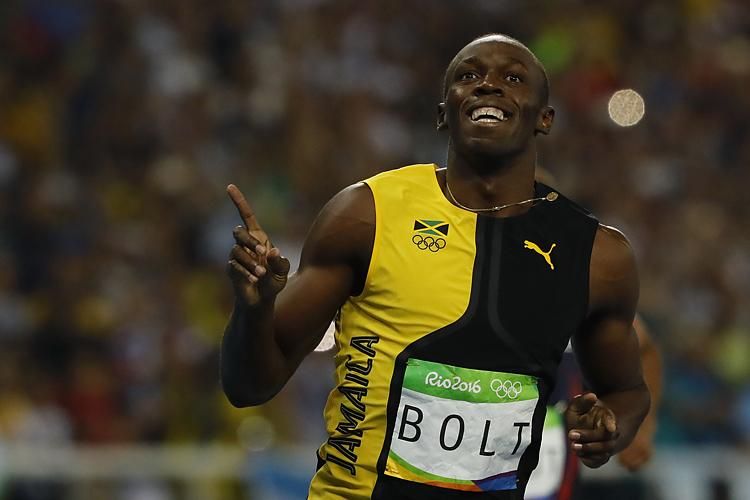 Usain Bolt öröme közelről (Fotó: Szabó Miklós)