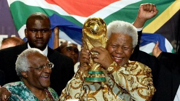 Nelson Mandela a vb-serleggel