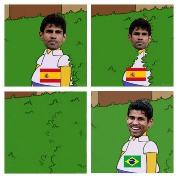 Diego Costa alighanem inkább brazil mezre váltana már (Forrás: Twitter)