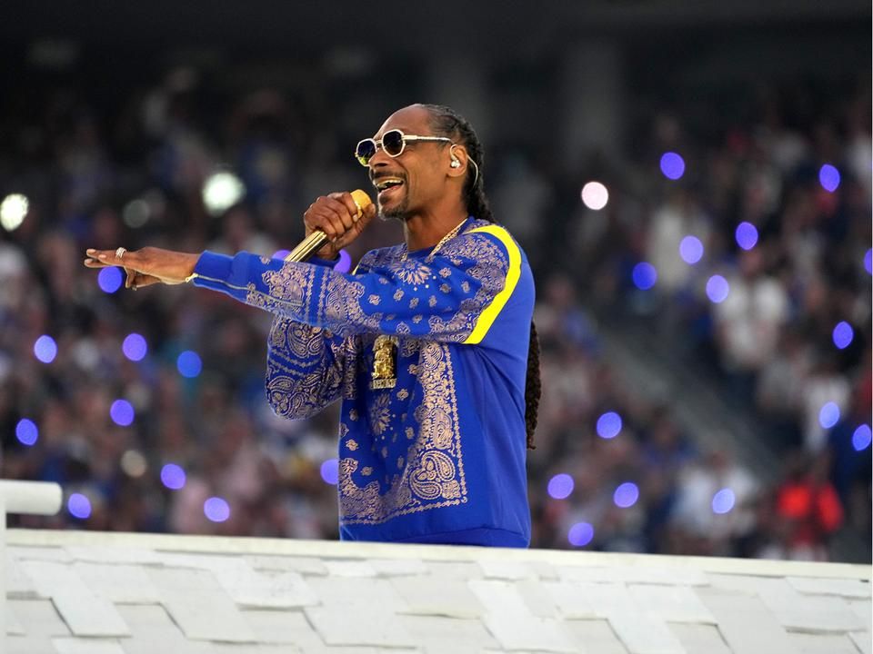 Snoop Dogg a 2022-es Halftime Show-ban (Fotó: Getty Images)