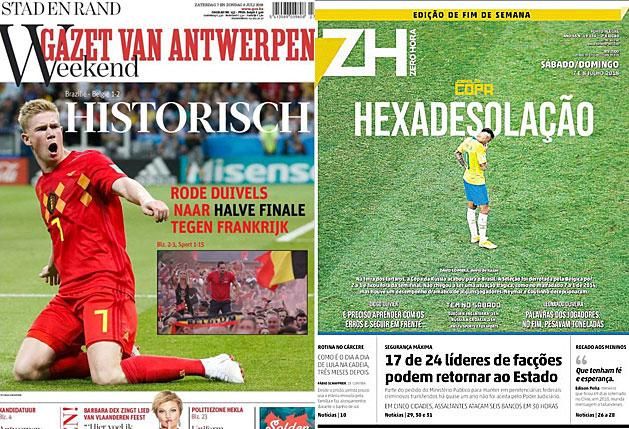 Belgiumban történelmi győzelmet ünnepeltek, Brazília nyolcszorosan csalódott volt a nyolc közötti vereség miatt