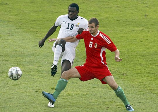 Simon András két gólpasszt adott a ghánaiak ellen (fotó: Reuters)