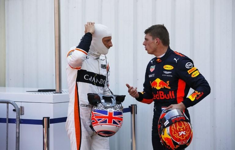 Jenson Buttonban és Max Verstappenben is maradt hiányérzet a verseny után (Fotó: AFP)