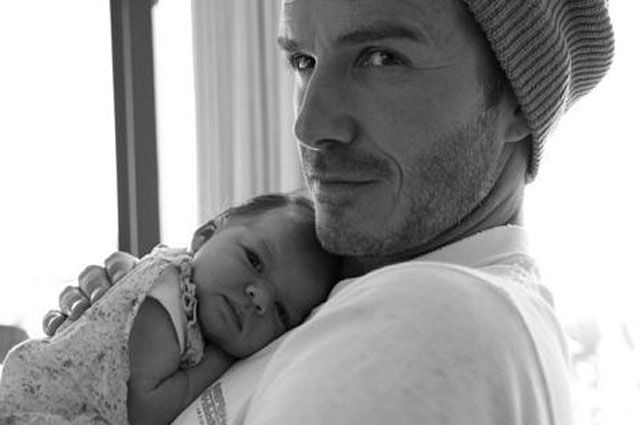 És egy idilli kép: David Beckham és Harper Seven Beckham (Fotó: Facebook.com/Beckham)