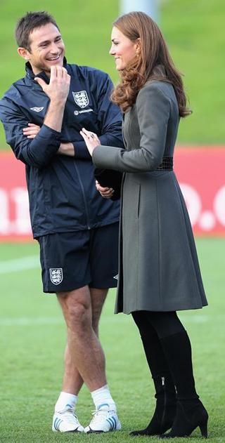 Frank Lampard és Kate Middleton a megnyitón