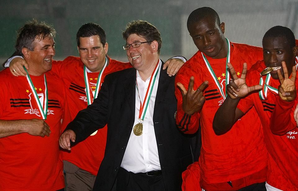 Bartha Csaba 2008 és 2010 között a Debreceni VSC sportigazgatójaként segítette Herczeg András (középen)  munkáját, mind a két kiírásban bajnok lett a Loki, 
míg a 2011–2012-es idényben az Újpest FC ügyvezető igazgatója volt, a lila-fehérek a 13. helyen végeztek az NB I-ben (Fotó: Szabó Miklós)