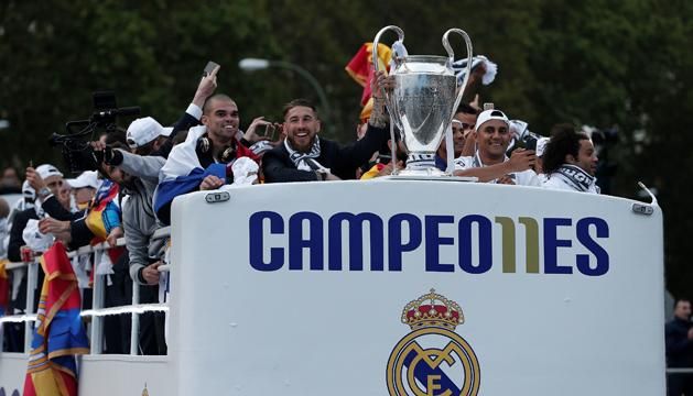 A Real Madrid 11. BEK/BL-győzelmét ünnepelhette (Fotó: AFP)