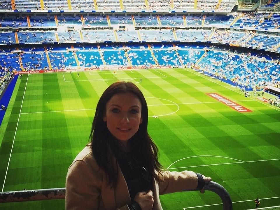 Rúzsa Magdi madridi utazásakor a Real stadionjába is ellátogatott