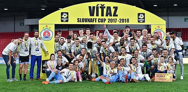 Kupagyőztes! A Slovan Bratislava megvédte elsőségét, miután a keddi döntőben 3–1-re megverte a rózsahegyi együttest