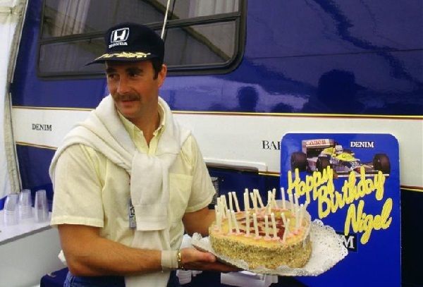 Nigel Mansell többször is nálunk ünnepelte születésnapját (Fotó: Action Images)