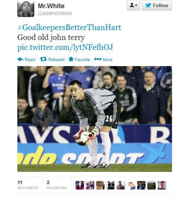 John Terry - hátvéd (Forrás: Twitter)