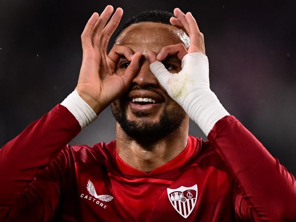 A Sevilla marokkói támadója, en-Nesziri negyedik gólját szerezte az Európa-liga tavaszi szakaszában (Fotó: AFP)