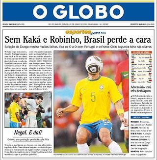 Kaká és Robinho távollétében Brazília arctalan maradt