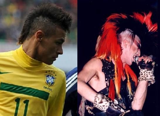 Neymar, mint egy punkénekes (Fotó:  whoateallthepies.tv)