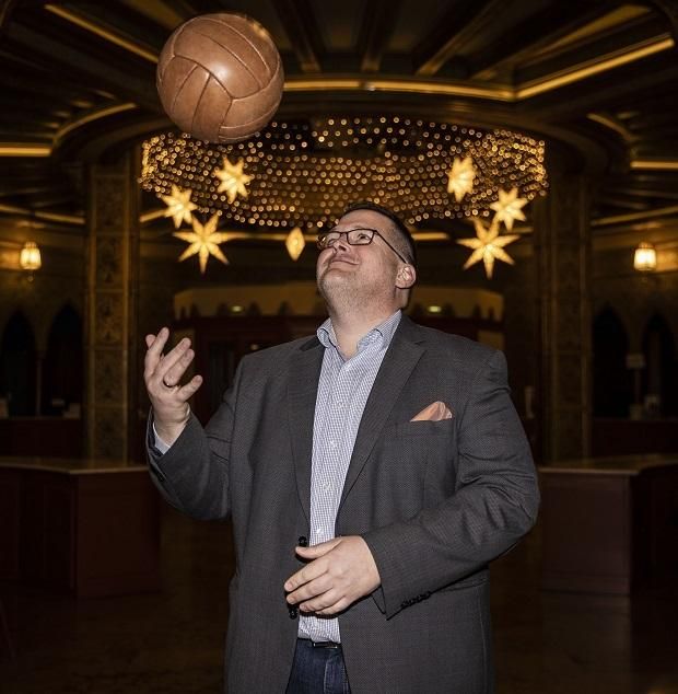 Középpontban a labda – Borsody István az Ezüstcsapat sajtóbemutatóján az Urániában (Fotó: Koncz Márton)