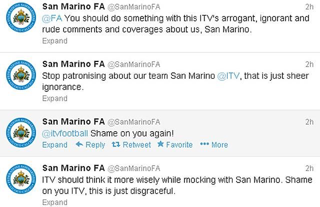 San Marino nem fog megijedni az ITV-től (Forrás: twitter.com/SanMarinoFA)