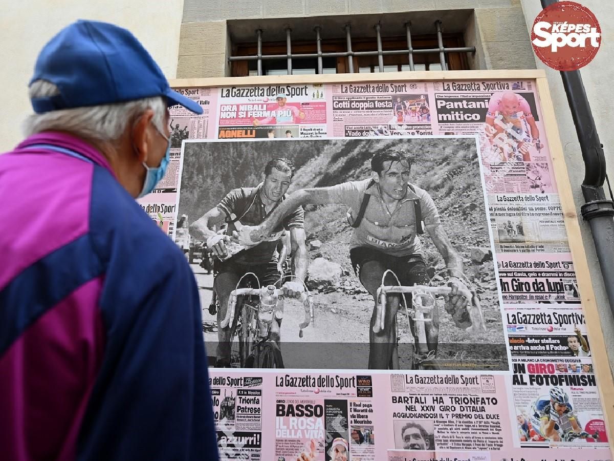 A legendák velünk élnek: Gino Bartali és Fausto Coppi (jobbra) 1952-ben készült ikonikus fotója 69 évvel később a Giro d’Italia nézőközönségének is ugyanazt jelenti (Fotók: Getty Images)