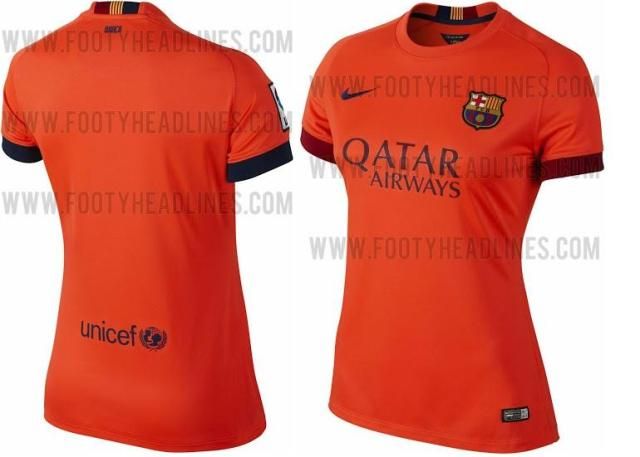 Íme, a Barcelona 2014–2015-ös idegenbeli szerelése (Forrás: footyheadlines.com)