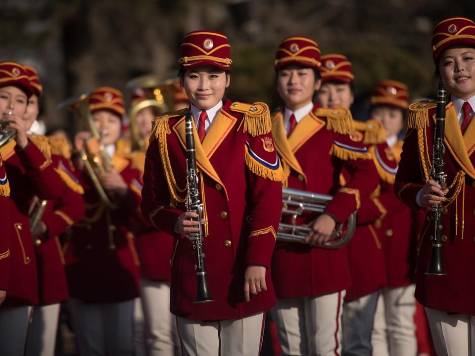 Észak-koreai cheerleaderek – KATTINTSON A KÉPRE A GALÉRIA MEGTEKINTÉSÉHEZ! (Fotó: AFP)