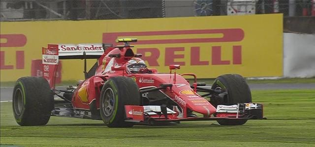 Räikkönen a pálya mellett – sokat hibáznak a pilóták a száradó pályán