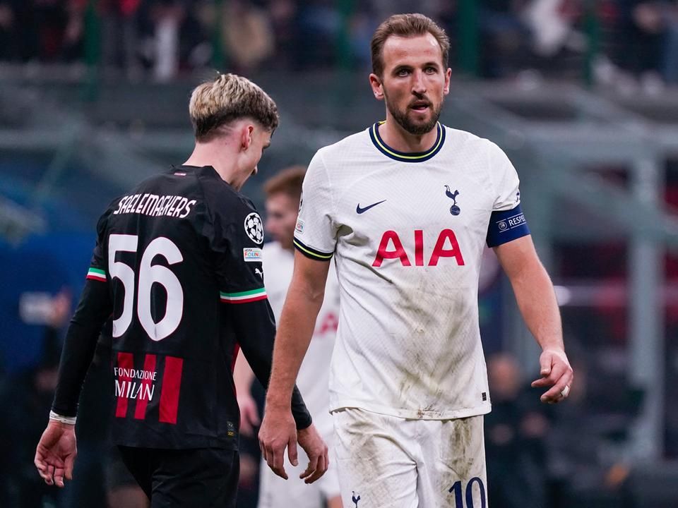 Harry Kane-t az első meccsen kikapcsolták a játékból a milánói piros-feketék – a Tottenham továbbjutása is múlhat a csatár teljesítményén (Fotó: AFP)