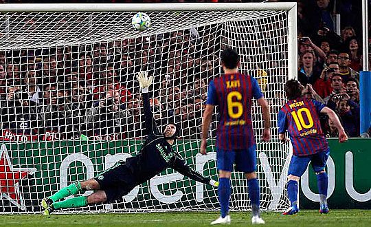 Lionel Messi büntetőt hibázott (Fotó: Action Images)