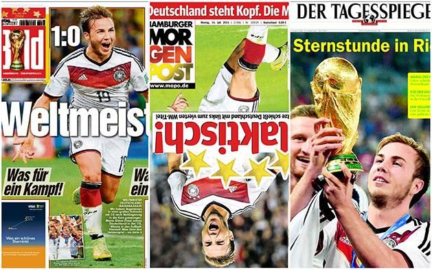 Akadt olyan német lap, amelyiknek másnapi címlapját fejre állította Mario Götze gólja