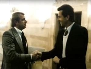 1981: Mészöly Kálmán futballkapitánnyal a Népstadion és Intézményei főigazgatójaként