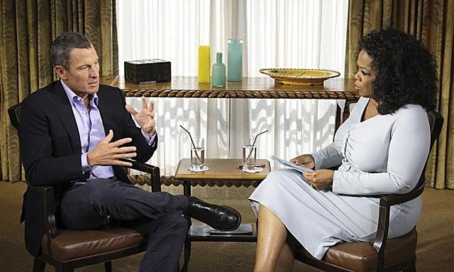 Lance Armstrong Oprah Winfrey műsorában (Fotó: Reuters)