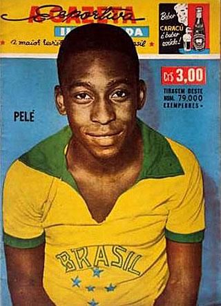 Pelé egy korabeli címlapon