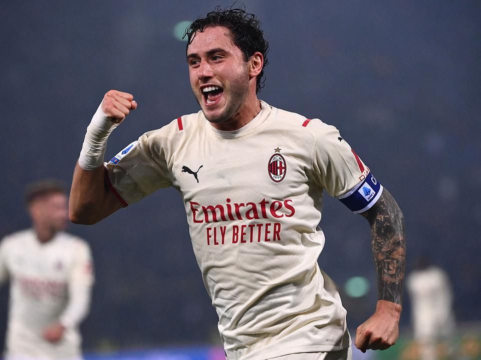 A második Milan-gólt szerző Davide Calabria öröme – itt még nem volt vége… (Fotó: AFP)