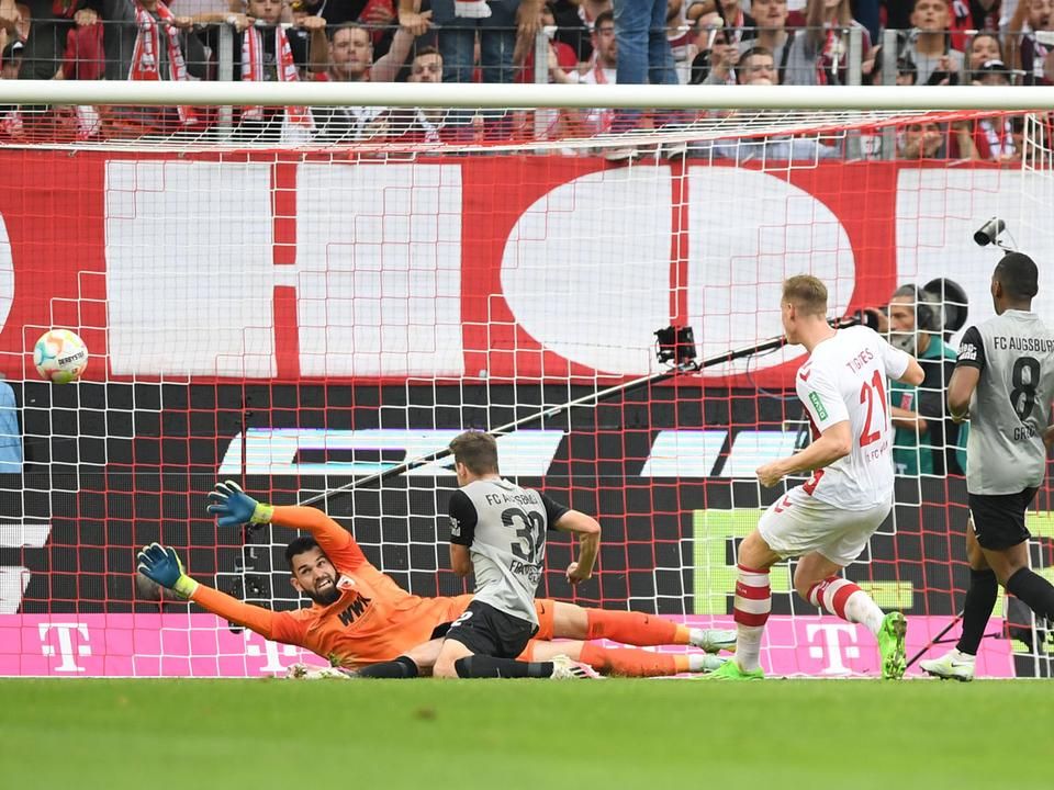 Steffen Tigges megszerzi a mérkőzés győztes gólját (Fotó: Getty Images)