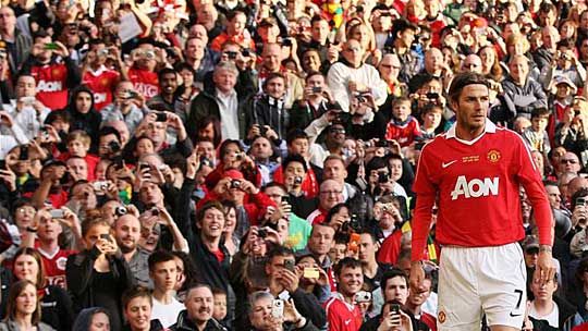 David Beckham 2003 után ölthette újra magára a United mezét (fotó: Action Images)