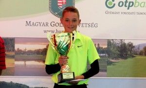 Kötél Bence 13 évesen a felnőttek között lett Magyar Kupa-győztes Forrás: hungolf.hu
