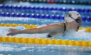Berecz Blanka nagy úszással akár a két amerikait is megfoghatja 200 m pillangón Fotó: Szalmás Péter/MOB