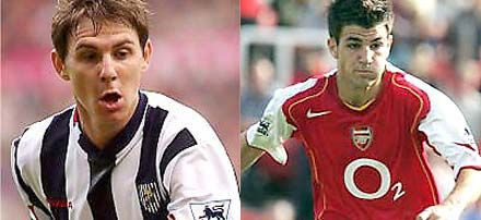 Gera Zoltán (balra) eredményesebb, mint Cesc Fabregas (jobbra), ám kevésbé hatékony