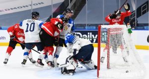 A kanadaiak a finneket is legyőzték Edmontonban Fotó: Andrea Cardin/IIHF